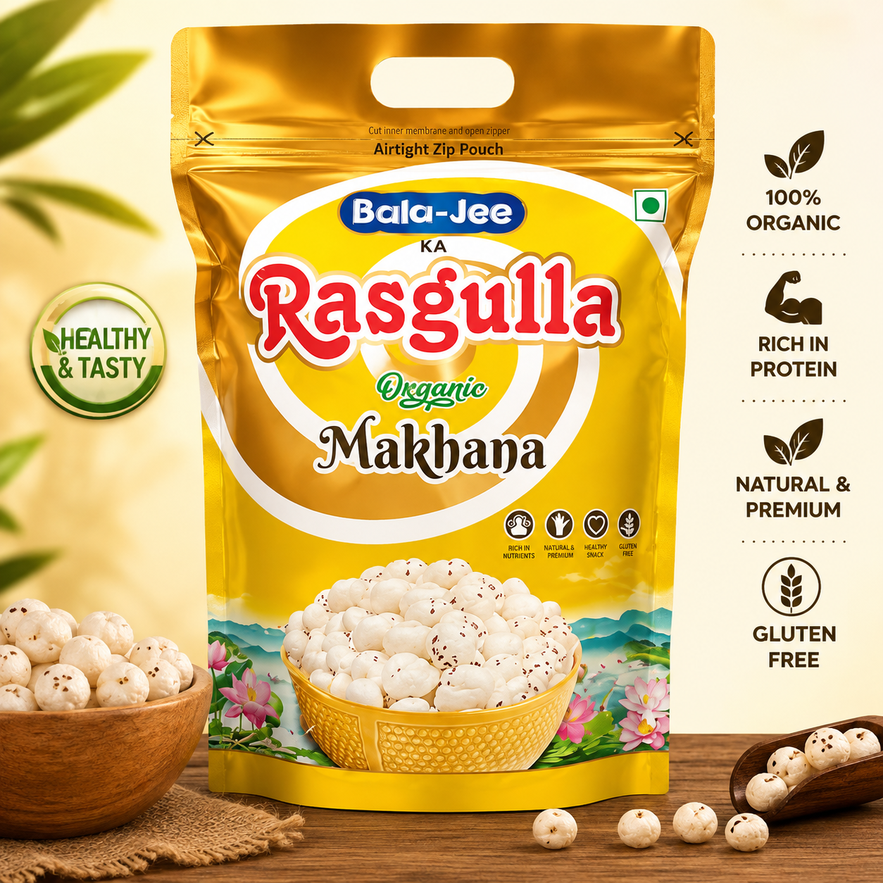 Bala-Jee Rasgulla Organic Makhana