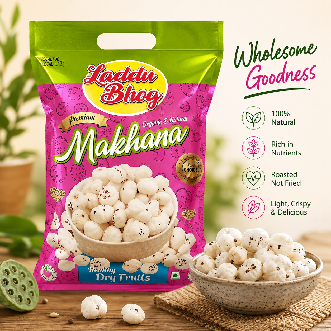 Laddu Bhog Premium Makhana